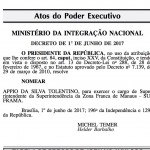 Temer nomeia novo superintendente da SUFRAMA