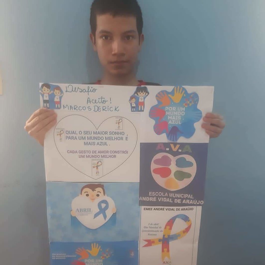 Semana Municipal de Conscientização do Autismo movimenta virtualmente alunos da escola André Vidal de Araújo 4 51144528561 d663db8249 b