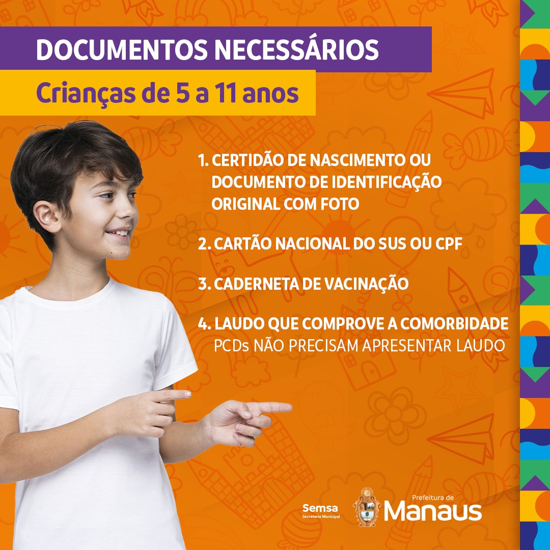 Crianças de 5 a 11 anos, com comorbidades e deficiências, começam a ser vacinadas contra a Covid-19 nesta segunda 3 Crianças de 5 a 11 anos, com comorbidades e deficiências, começam a ser vacinadas contra a Covid-19 nesta segunda